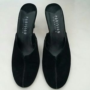 Size 6 M  Suede Slide  3"Heel by Parisian